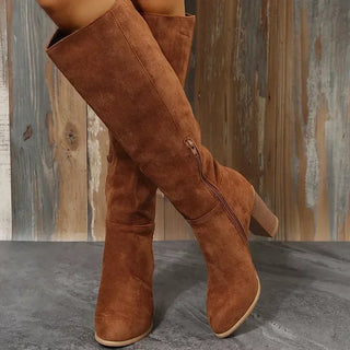 Hannah | Knee-High Suede Boots