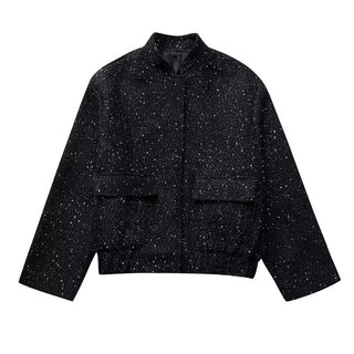 Olivia | Sequined Bomber Jacket