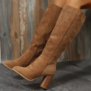 Hannah | Knee-High Suede Boots