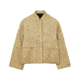 Olivia | Sequined Bomber Jacket