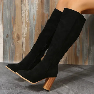 Hannah | Knee-High Suede Boots