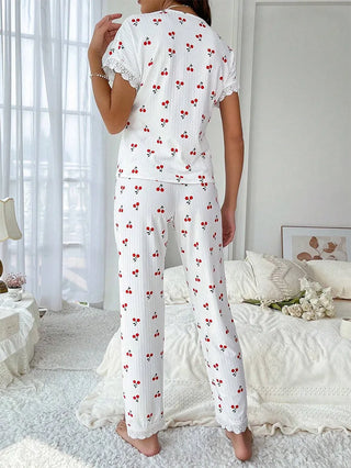 Charlie | Cherry Print Pajama Set